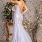 Embroidery Scoop Neckline Trumpet Women Formal Dress by GLS by Gloria - GL3382 - Special Occasion/Curves