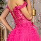 3D Flower Off Shoulder A-Line Women Formal Dress by GLS by Gloria - GL3391 - Special Occasion/Curves