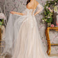 Sheer Bodice Sweetheart Women Bridal Dress by GLS by Gloria - GL3427 - Special Occasion/Curves