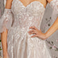 Sheer Bodice Sweetheart Women Bridal Dress by GLS by Gloria - GL3427 - Special Occasion/Curves
