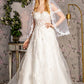 3D Flower Sequin Off Shoulder Women Bridal Dress by GLS by Gloria - GL3448 - Special Occasion/Curves
