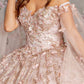 Jewel 3D Butterfly Off The Shoulder Quinceanera Dress by GLS by Gloria - GL3451