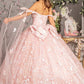 Sequin Off Shoulder Sweetheart Neck Quinceanera Dress by GLS by Gloria - GL3465