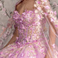 Sheer Bodice Strapless Sweetheart Quinceanera Dress by GLS by Gloria - GL3467
