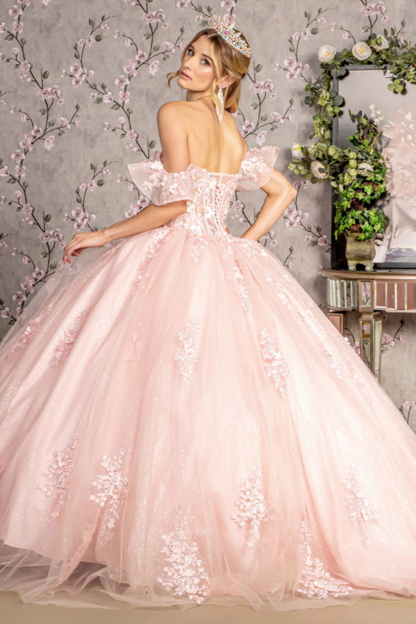 Sequin Off-Shoulder Sweetheart Quinceanera Dress by GLS by Gloria - GL3475