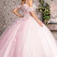 3D Butterfly Sweetheart Neckline Quinceanera Dress by GLS by Gloria - GL3483
