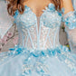 3D Flower Sweetheart Neckline Quinceanera Dress by GLS by Gloria - GL3486