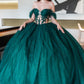 Embellished Glittet Sweetheart Neckline Quinceanera Dress by GLS by Gloria - GL3502