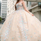 Embellished Glitter Sweetheart Neckline Quinceanera Dress by GLS by Gloria - GL3504