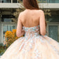 Embellished Glitter Sweetheart Neckline Quinceanera Dress by GLS by Gloria - GL3504