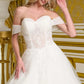 Off Shoulder Sweetheart Neckline Wedding Gown GLS by Gloria - GL3657