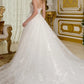 Beads Sweetheart Neckline Tulle Wedding Gown GLS by Gloria - GL3660