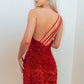 Elizabeth K - GS3086 - Sequin One Shoulder Cocktail Dress - Short