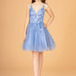 Elizabeth K - GS3090 - Illusion Sweetheart Cocktail Dress - Short