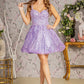 Elizabeth K - GS3187 - Butterfly Applique Sweetheart Neckline Cocktail Dress - Short