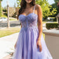 Elizabeth K - GS3515 - Embroidery Spaghetti Strap A-Line Cocktail Dress - Short
