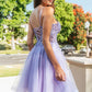 Elizabeth K - GS3515 - Embroidery Spaghetti Strap A-Line Cocktail Dress - Short