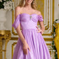 Elizabeth K - GS3633 - Glitter Netting Sweetheart Neckline Cocktail Dress - Short