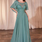 A-LINE CHIFFON GOWN by Cinderella Divine HT101 - Special Occasion