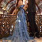 Embellished Off The Shoulder Neckline Gown By Ladivine J876 - Women Evening Formal Gown - Special Occasion/Curves