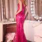 Sheer Corset Sweetheart Neckline Gown By Ladivine J889 - Women Evening Formal Gown - Special Occasion