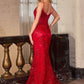 Sheer Corset Sweetheart Neckline Gown By Ladivine J889 - Women Evening Formal Gown - Special Occasion