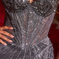 Embellishment Strapless Sheath Gown By Ladivine J903 - Women Evening Formal Gown - Special Occasion