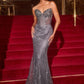 Embellishment Strapless Sheath Gown By Ladivine J903 - Women Evening Formal Gown - Special Occasion