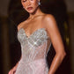 Embellishment Strapless Sheath Gown By Ladivine J903 - Women Evening Formal Gown - Special Occasion
