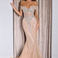 Crystal Fit & Flare Mermaid Gown By Ladivine KV1130 - Women Evening Formal Gown - Special Occasion