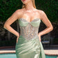 Strapless Sweetheart Neckline Gown By Ladivine KV1131 - Women Evening Formal Gown - Special Occasion