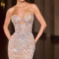 Crystal & Sequin Mermaid Gown By Ladivine KV1137 - Women Evening Formal Gown - Special Occasion