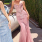 Strapless Sweetheart Mermaid Gown By Ladivine KV1139 - Women Evening Formal Gown - Special Occasion