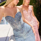 Strapless Sweetheart Mermaid Gown By Ladivine KV1139 - Women Evening Formal Gown - Special Occasion