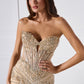 Strapless Sweetheart Mermaid Gown By Ladivine KV1139 - Women Evening Formal Gown - Special Occasion