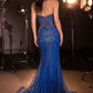 Strapless Sweetheart Mermaid Gown By Ladivine KV1139 - Women Evening Formal Gown - Special Occasion