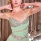 Embellished Bodice Sweetheart Neck Gown By Ladivine KV1143 - Women Evening Formal Gown - Special Occasion