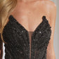Embellished Plunging Neckline Mermaid Gown By Ladivine CC0688 - Women Evening Formal Gown - Special Occasion/Curves
