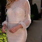 Long Sleeve Pearl Gown by Andrea & Leo Couture A0997W IRIS - Special Occasion/Curves