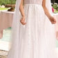 Sparkle Long Sleeves A-Line Bridal Gown by Ladivine - CD852W