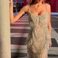 Fringe Embellished Mermaid Gown by Ladivine - CD866 - Special Occasion