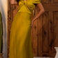 Off The Shoulder A-Line Satin Gown By Ladivine CD325 - Women Evening Formal Gown - Special Occasion