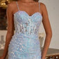 Glitter Sweetheart Neckline Mermaid Gown by Cinderella Divine CB148 - Special Occasion