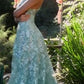 Lace Embellished A-Line Formal Evening Gown by Andrea & Leo Couture - A1248 - Special Occasion/Curves
