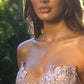 Strapless Layered Tulle Formal Evening Gown by Andrea & Leo Couture - A1303 - Special Occasion
