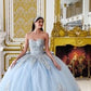 Glitter Strapless Sweetheart Neckline Quinceanera Ball Gown By Ladivine 15715