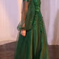 Long Sleeve A-Line Tulle & Lace Gown - Andrea & Leo Couture A1263 - Special Occasion/Curves