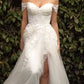 Lace & Tulle Sweetheart Neckline A-Line Gown by Cinderella Divine C159W