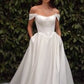 Soft Satin Off The Shoulder Dress by Cinderella Divine CDS513W