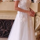High Neckline Layered Tulle A-Line Bridal Gown by Andrea and Leo WL040
